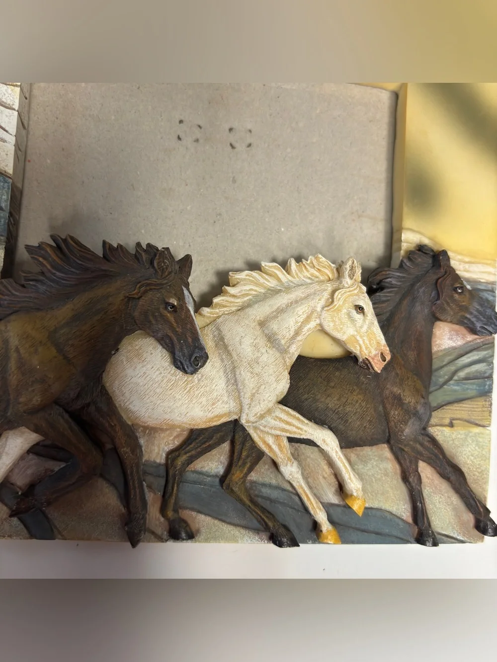 Katerina Prestige 3D Wild Horses Resin Picture Frame Western Decor